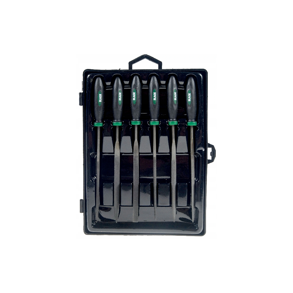 PajAndy NeedleFiles Pro 6ks Sada jehlových pilníků na kov 150 mm GEKO G40072 (5 profilů, SoftGrip) - foto 2