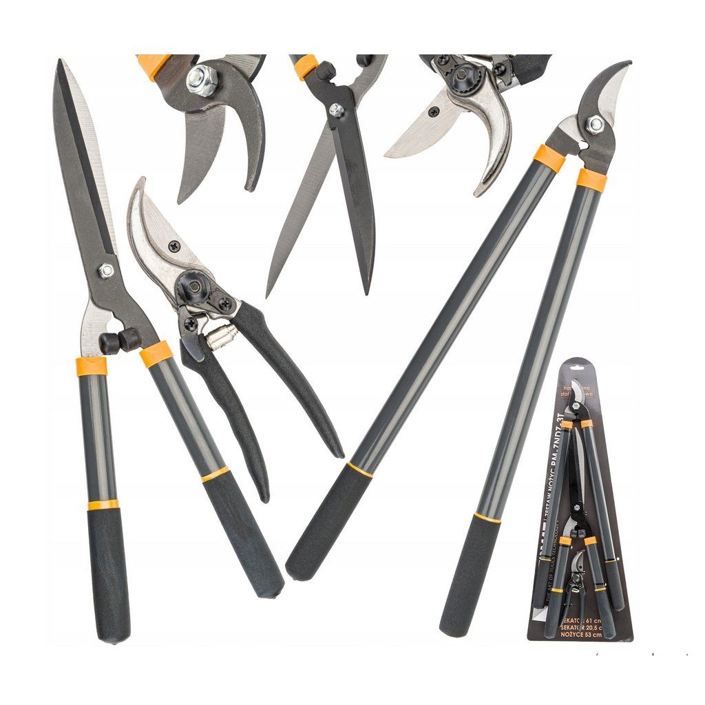 PajAndy GardenSet 3v1 Powermat – kompletní 3dílná sada zahradních nůžek.