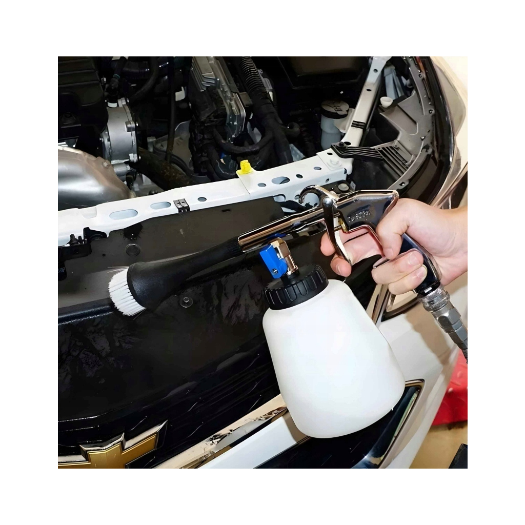 PajAndy VortexClean TORNADO Pneumatická čisticí a tepovací pistole na čalounění (1 000 ml nádržka, pracovní tlak 5–8 bar) - foto 4