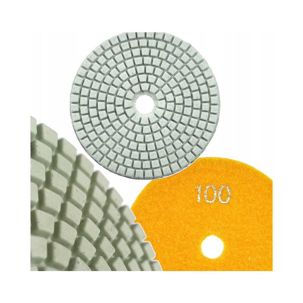 PajAndy DiamondDisc 100mm P100 FlexiDry Diamantový brusný a lešticí kotouč na suchý zip (zrnitost 100) - foto 1