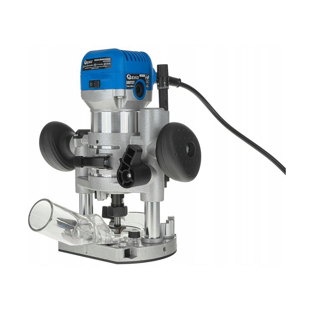 PajAndy WoodEdge 710W SpeedControl Kompaktní horní a hranová frézka s regulací otáček GEKO (16 000–35 000 ot./min, 3 kleštiny, základna) - foto 2
