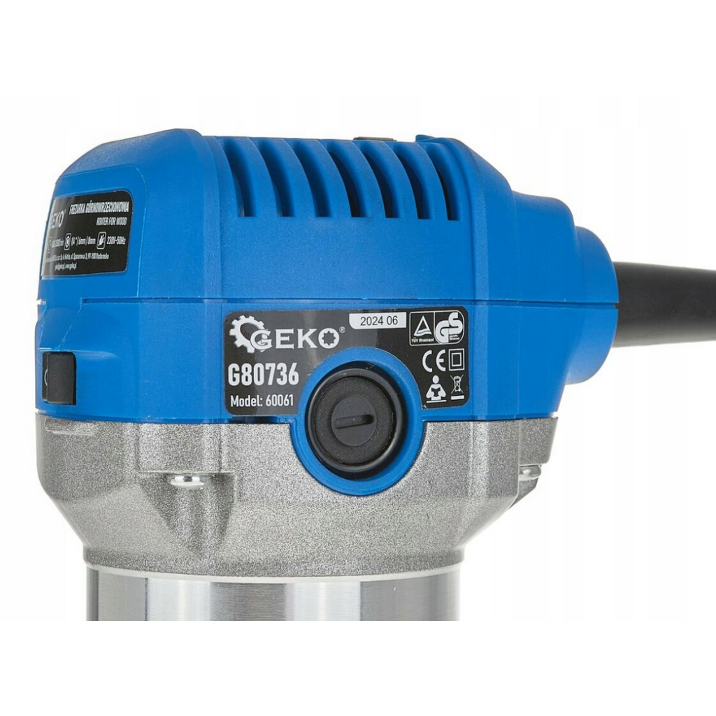 PajAndy WoodEdge 710W SpeedControl Kompaktní horní a hranová frézka s regulací otáček GEKO (16 000–35 000 ot./min, 3 kleštiny, základna) - foto 4