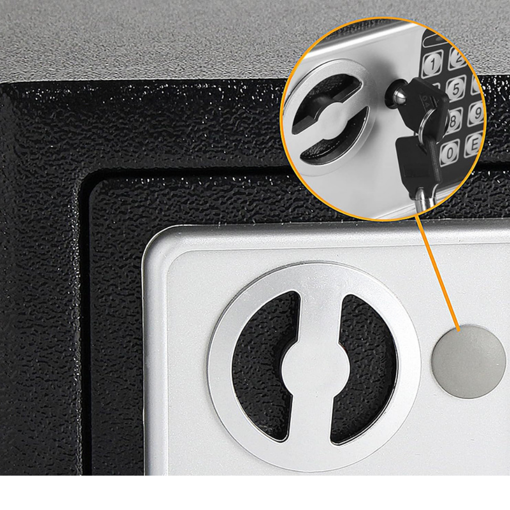 PajAndy SteelSafe DigitalLock PRO Ocelový trezor s elektronickým zámkem a nouzovým klíčem (23×17×17 cm) - foto 21