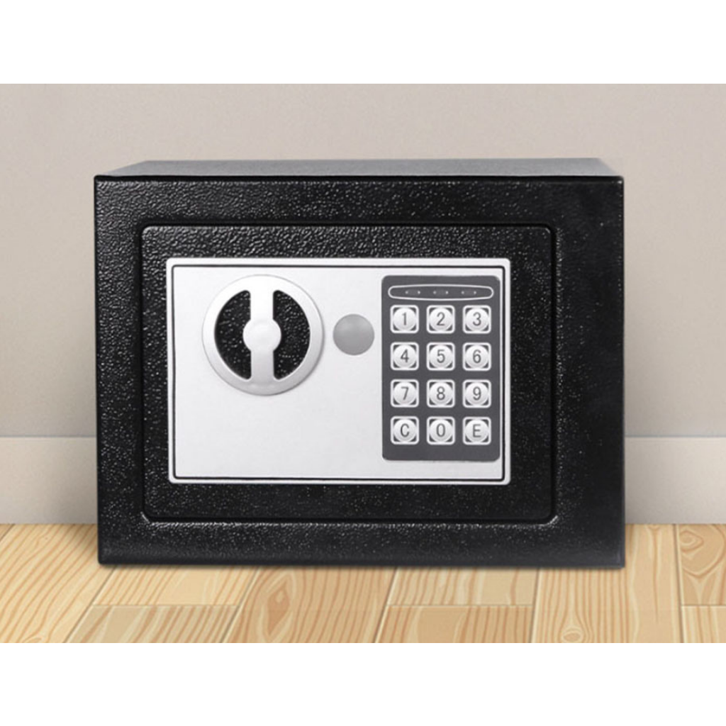 PajAndy SteelSafe DigitalLock PRO Ocelový trezor s elektronickým zámkem a nouzovým klíčem (23×17×17 cm) - foto 1