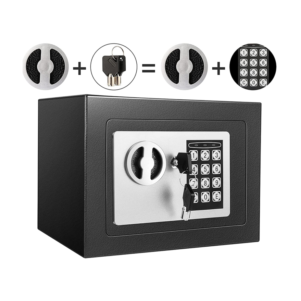 PajAndy SteelSafe DigitalLock PRO Ocelový trezor s elektronickým zámkem a nouzovým klíčem (23×17×17 cm) - foto 11