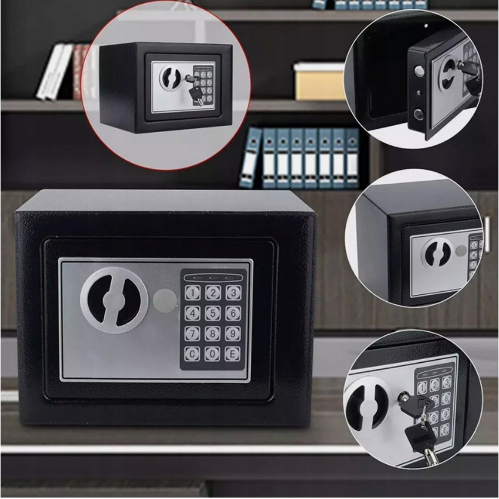 PajAndy SteelSafe DigitalLock PRO Ocelový trezor s elektronickým zámkem a nouzovým klíčem (23×17×17 cm) - foto 6