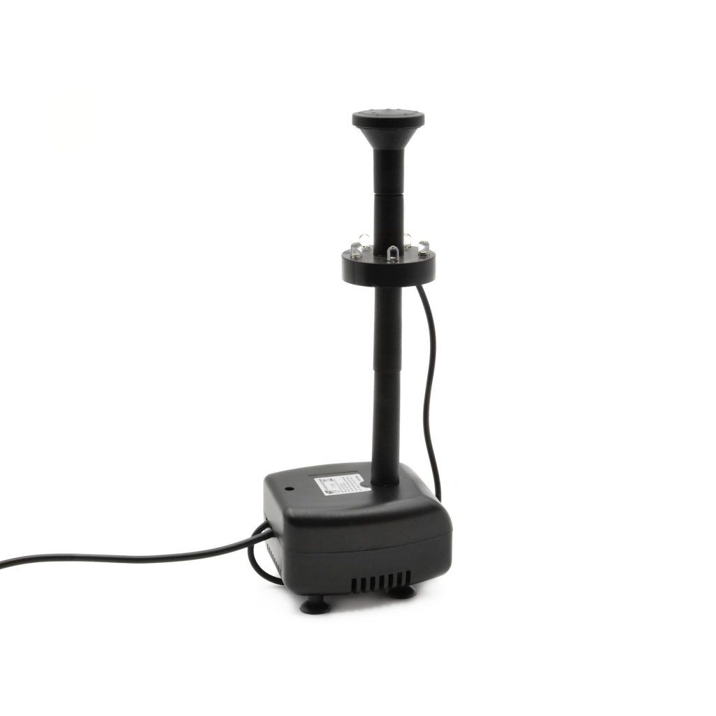 PajAndy SolarFountain 5W EcoJet Solární fontánové čerpadlo do jezírka GEKO (200 l/h, 4 trysky, kabel 3 m) - foto 2
