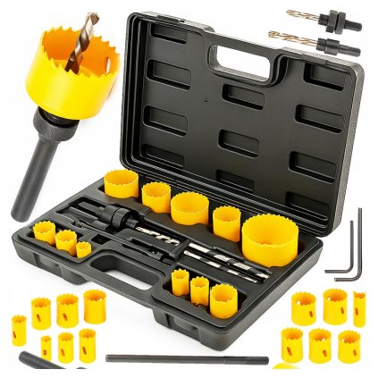 Screenshot 2025 07 01 at 10 39 23 OTWORNICE DO METALU I DREWNA BIMETAL ZESTAW OTWORNIC 17 EL. FREZY 19 76MM (5900670441194) • Cena Opinie 17441318484 • Allegro