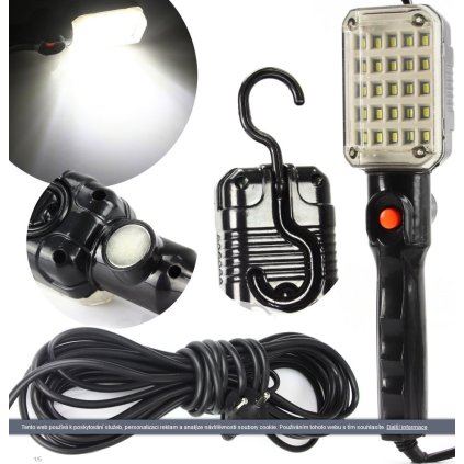 Screenshot 2021 09 17 at 11 37 15 Pracovní svítilna 25 LED, 230V s magnetem a hákem MAR POL Bonatrade