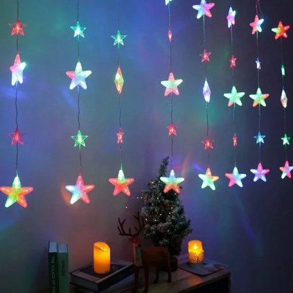 Screenshot 2021 10 12 at 13 17 47 PIĘKNE LAMPKI LED GWIAZDKI KURTYNA SOPLE GIRLANDA