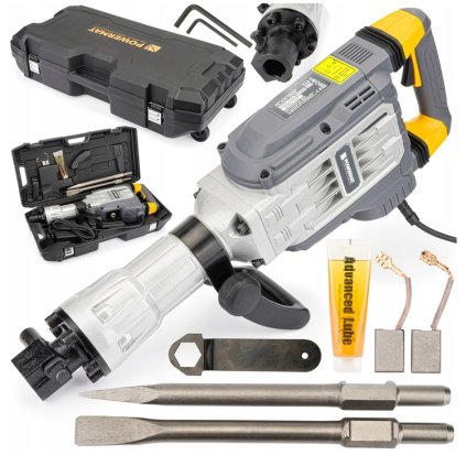 Screenshot 2025 04 07 at 14 13 09 MŁOT WYBURZENIOWY UDAROWY DO KUCIA BETONU MOCNY 3300W HEX 65J WALIZKA DŁUTA (5902565278274) • Cena Opinie • Młoty wyburzeniowe 17303996717 • Allegro