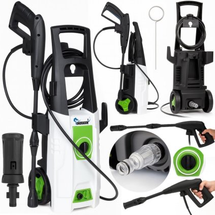 MYJKA CISNIENIOWA 230 BAR MOC 2000W TURBO LANCA ALUMINIOWA POMPA ZESTAW L [19783] 1200