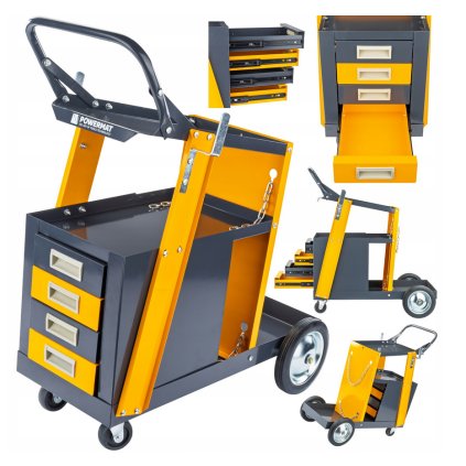 Screenshot 2025 08 20 at 12 25 44 WÓZEK SPAWALNICZY DO SPAWAREK Z PÓŁKĄ NA BUTLE SZUFLADY STABILNY MOBILNY (5904067446236) • Cena Opinie • Wózki spawalnicze 17749943887 • Allegro