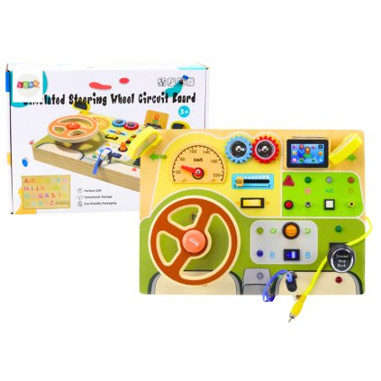 14005 3 analogova sensoryczna manipulacni tabule auto led svetla