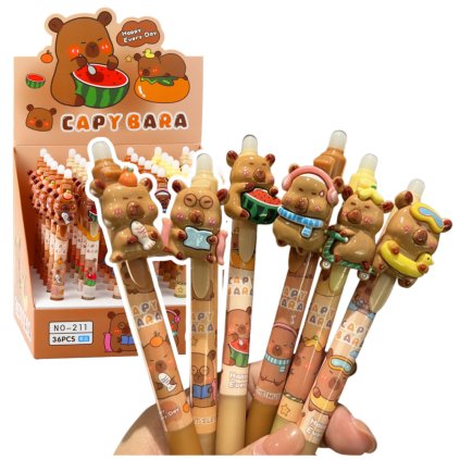 21862 3 automaticke pero smazatelne kapybara 3d modry inkoust