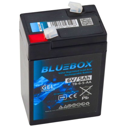 7402 1 bluebox gelova baterie vrla agm 6v5ah pro vozidla na baterii