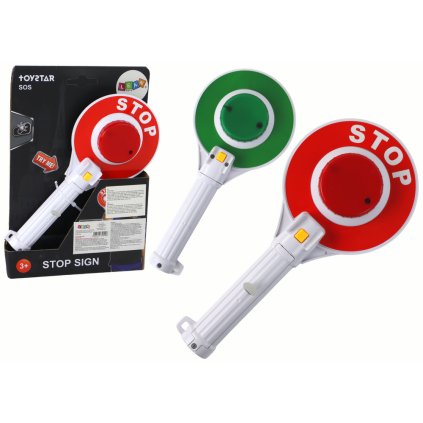 9400 4 detska dvoustranna policajni placacka se svetly stop