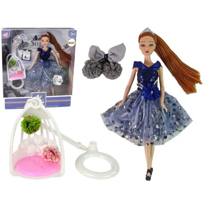 8503 5 detska panenka emily na houpacce s kvetinami