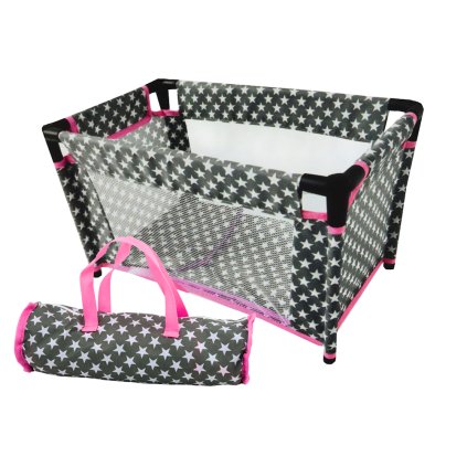 13465 3 detska postylka s hvezdickami pro panenky alice sedo ruzova