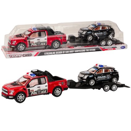 pol pl Auto Pickup Policyjne Z Laweta Naczepa Auto Terenowe Zestaw Policja 19132 1