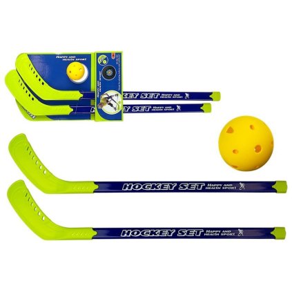 26941 detske hokejove hole s mickem sada floorball zelene
