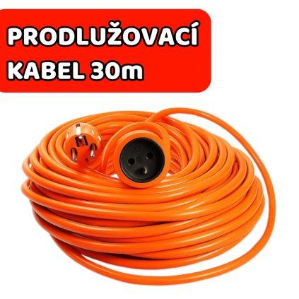 Prodlužovací kabel PowerDragon 30m, 1 zásuvka, 3x2,5 – bezpečný, odolný a spolehlivý kabel pro každodenní použití