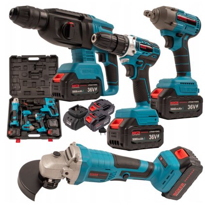 Screenshot 2025 01 05 at 08 53 17 ZESTAW NARZĘDZI AKUMULATOROWYCH 36V 4W1 MŁOTOWIERTARKA SZLIFIERKA KLUCZ AKU (bx 187) • Cena Opinie • Zestawy elektronarzędzi 16333471954 • Allegro