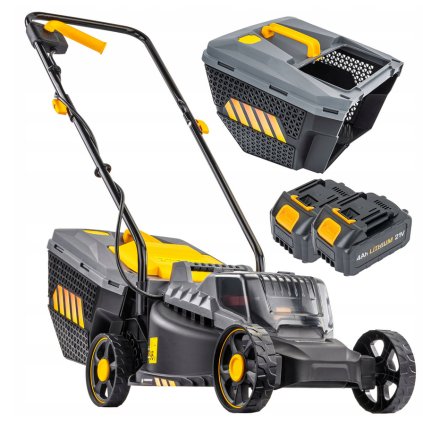 Screenshot 2025 04 02 at 11 31 58 KOSIARKA AKUMULATOROWA 20V 4AH ŁADOWARKA 2X BATERIA MOCNA LEKKA KOSZ 30L (5904067448735) • Cena Opinie 17388911503 • Allegro.pl