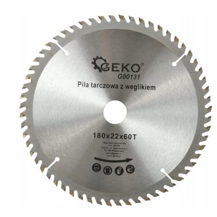 Screenshot 2025 04 17 at 20 11 56 Tarcza do drewna GEKO 180x22mm T60 (5901477001291) • Cena Opinie • Tarcze 15530870219 • Allegro