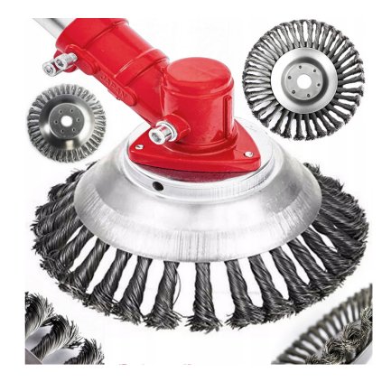 Screenshot 2025 05 08 at 09 04 09 SZCZOTKA DRUCIANA DO KOSY SPALINOWEJ GŁOWICA 200mm TARCZA SKRĘCONA PLECIONA • Cena Opinie • Części i akcesoria 15322833179 • Allegro