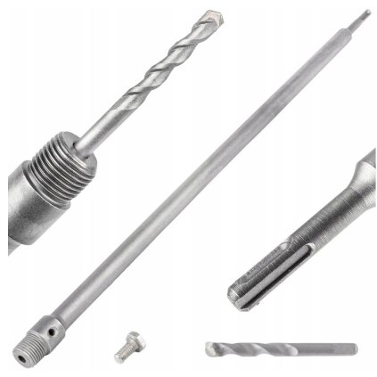 Screenshot 2025 05 09 at 13 11 27 ADAPTER SDS PLUS UCHWYT OTWORNICA PRZEDŁUŻKA KORONEK FREZ BETONU SDS 350MM (5907737322021) • Cena Opinie 16932008245 • Allegro