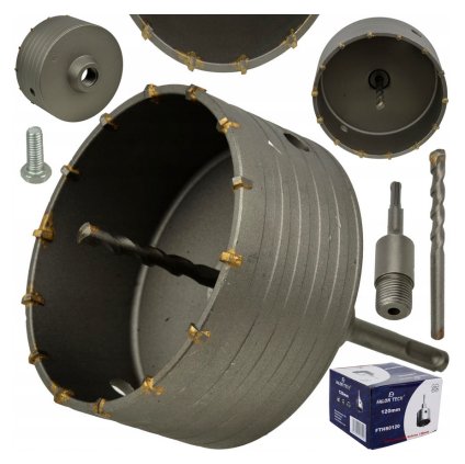 Screenshot 2025 05 12 at 12 43 39 OTWORNICA KORONKA 100 mm SDS PLUS FREZ DO BETONU (6927846094175) • Cena Opinie 12693145252 • Allegro