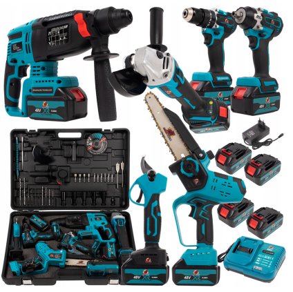 Screenshot 2025 05 20 at 10 38 08 ZESTAW NARZĘDZI AKU 48V 6w1 MŁOT KLUCZ SZLIFIERKA WKRĘTARKA PIŁA SEKATOR (651817362494) • Cena Opinie 17214806833 • Allegro