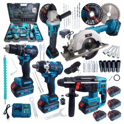 Screenshot 2025 05 27 at 13 25 08 ZESTAW NARZĘDZI AKU 21V 4x BAT 5w1 MŁOT KLUCZ SZLIFIERKA WKRĘTARKA PILARKA (5905567810336) • Cena Opinie • Zestawy elektronarzędzi 17557745391 • Allegro