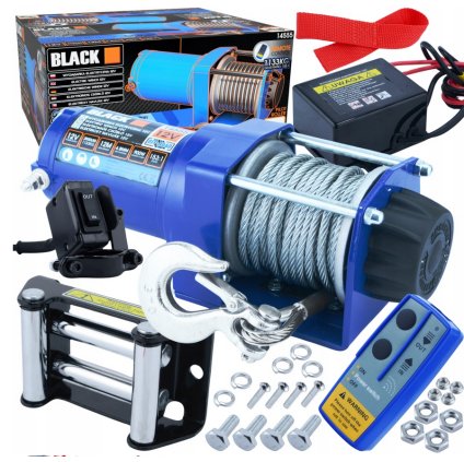 Screenshot 2025 06 13 at 16 52 26 ZESTAW 1 1T WYCIĄGARKA 2500 12V ELEKTRYCZNA PILOT WCIĄGARKA LINOWA BLACK 5905427503798 za 434.00PLN z Jelenia Góra Allegro (17568197090)