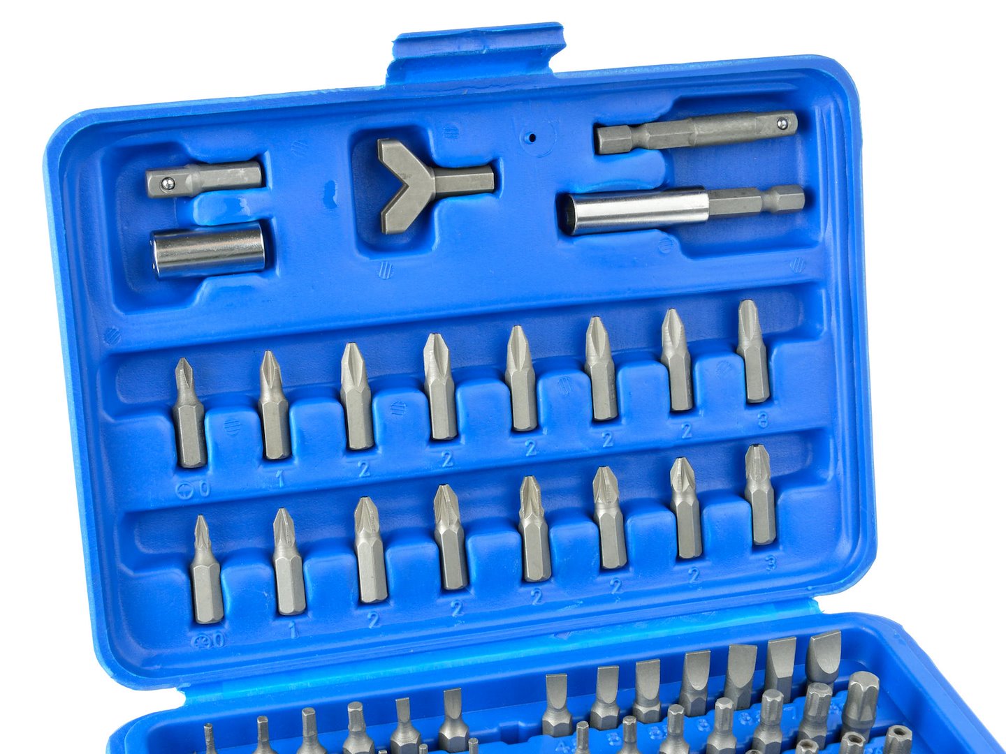 Geko 100dílná sada bitů pro šroubovák – Phillips, Torx, Hex, PZ a další (G30060) 4