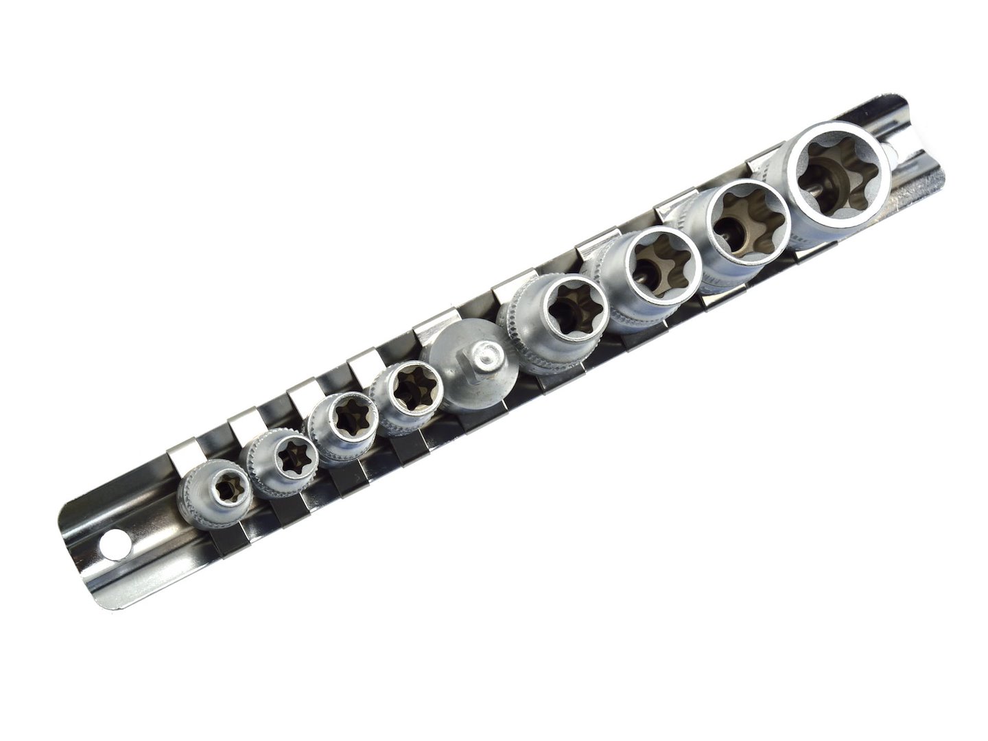 9dílná sada torx klíčů GEKO – připojení 1/4 a 3/8 palce