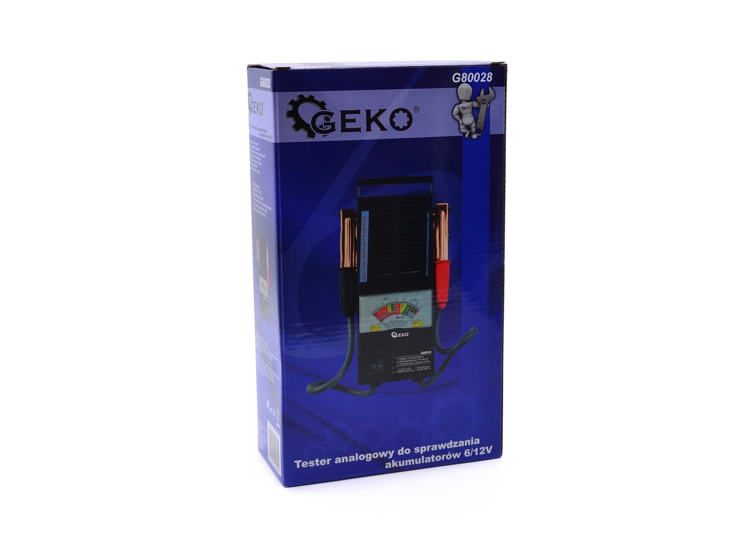 Analogový tester pro kontrolu akumulátorů 6/12 V – Geko G80028 4