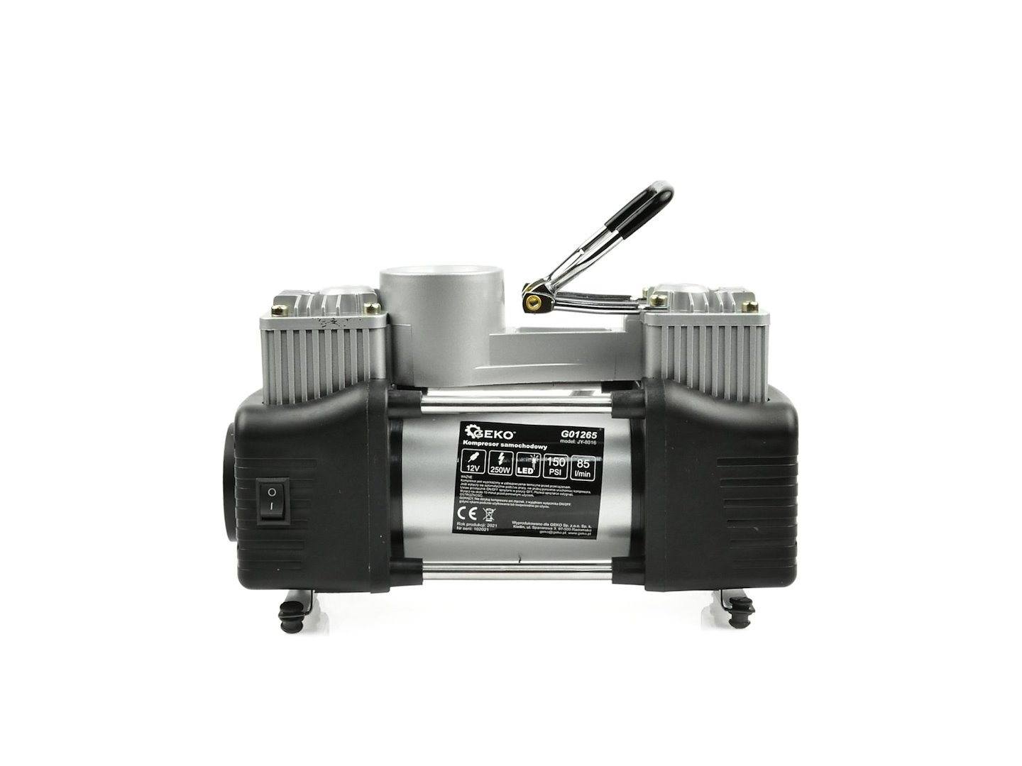 Autokompresor Geko 12V 250W – nástavce a příslušenství