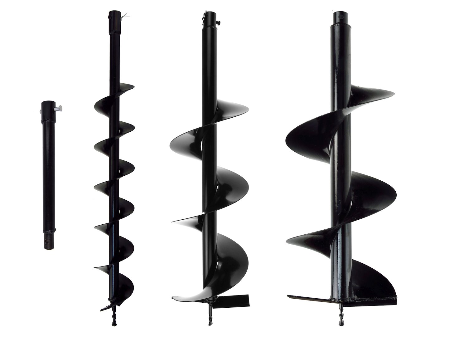 Benzínová zemní vrtačka Geko – sada 2 ks + vrtáky 10/20/30 cm + adaptér 50 cm (1/2") 8