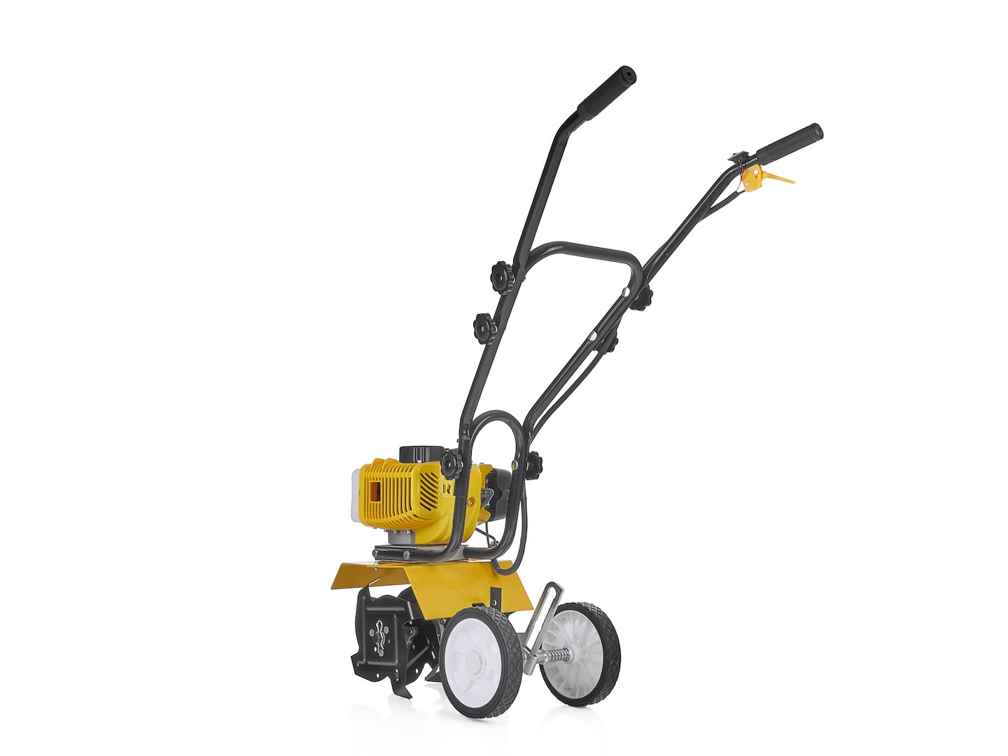 Benzínový kultivátor Geko 28 cm – ovládací prvky