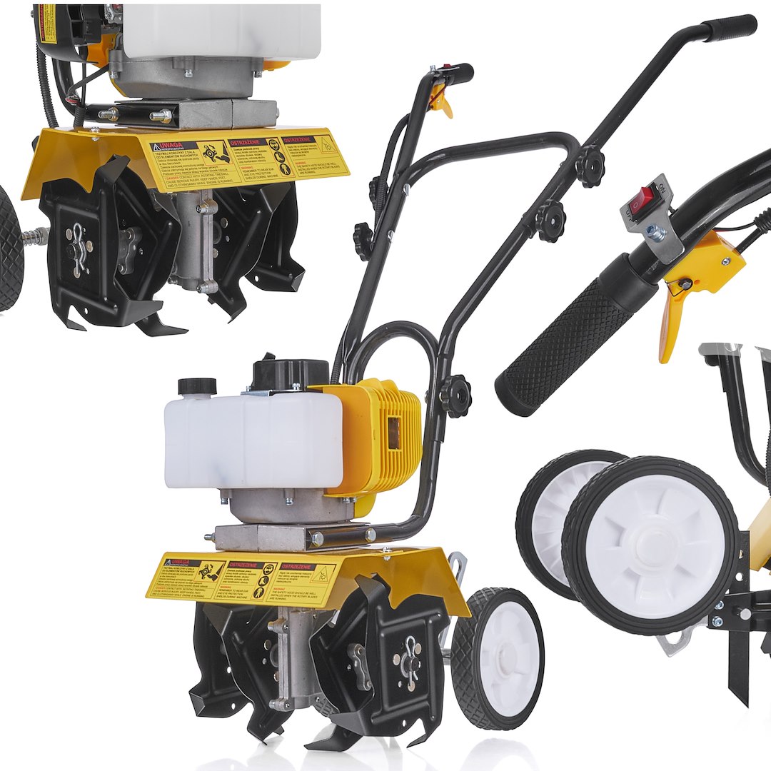 Benzínový kultivátor Geko 28 cm – celkový pohled