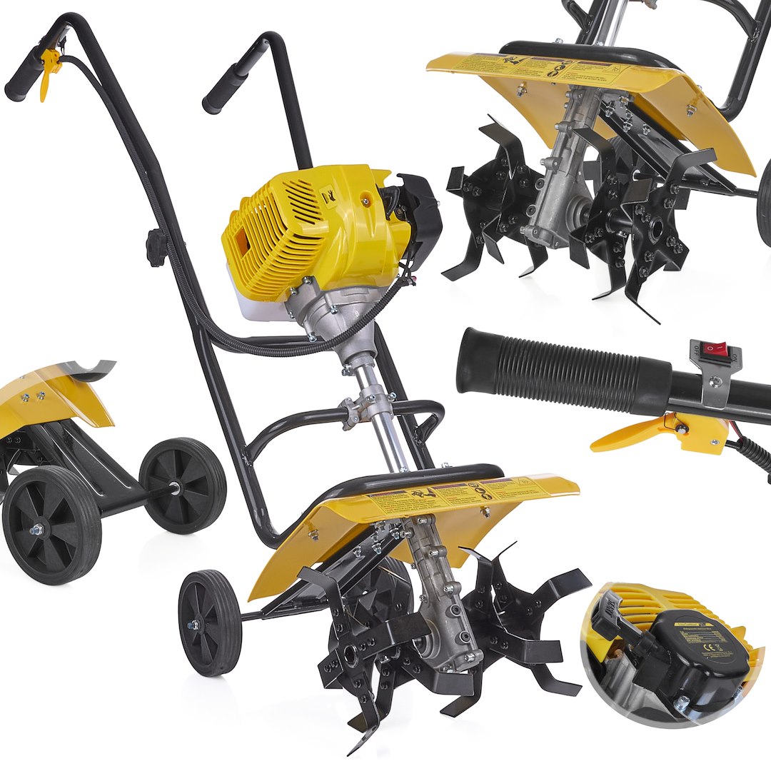 Benzínový kultivátor Geko 30 cm – celkový pohled