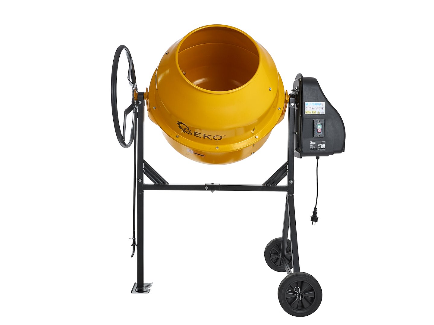 Betonmíchačka Geko 160L 800W – motor a pohon