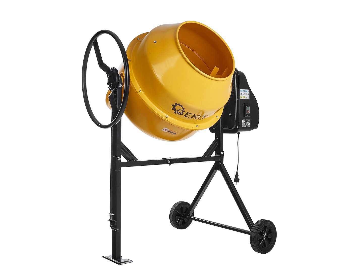 Míchačka na beton Geko 200 l – elektrický motor