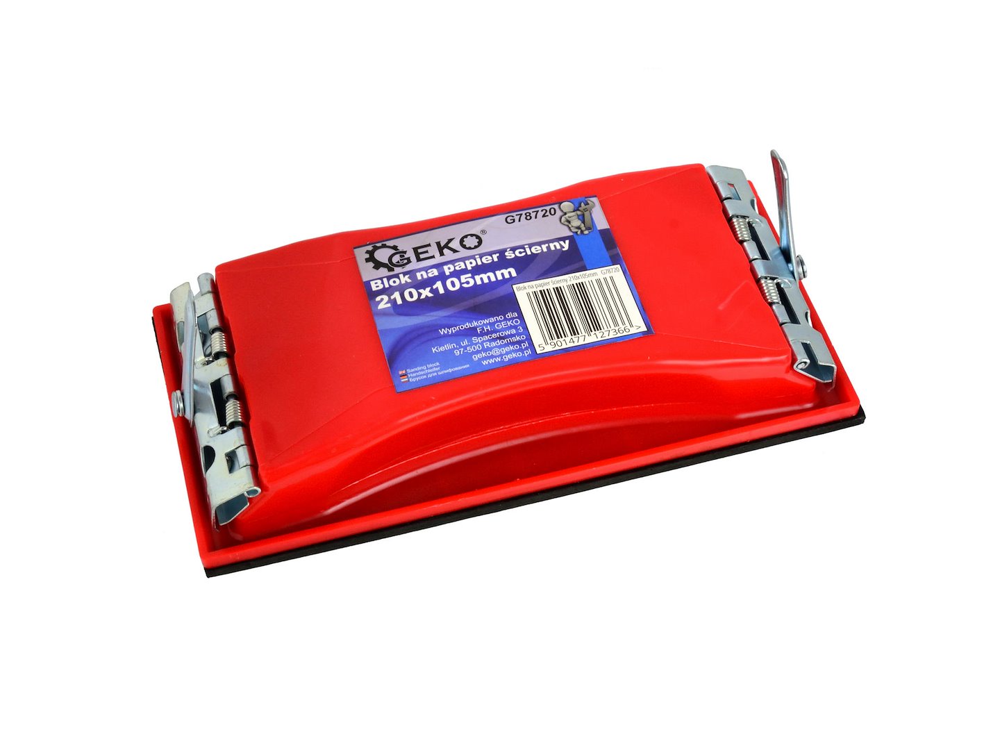 Blok na brusný papír Geko 210 x 105 mm – celkový pohled