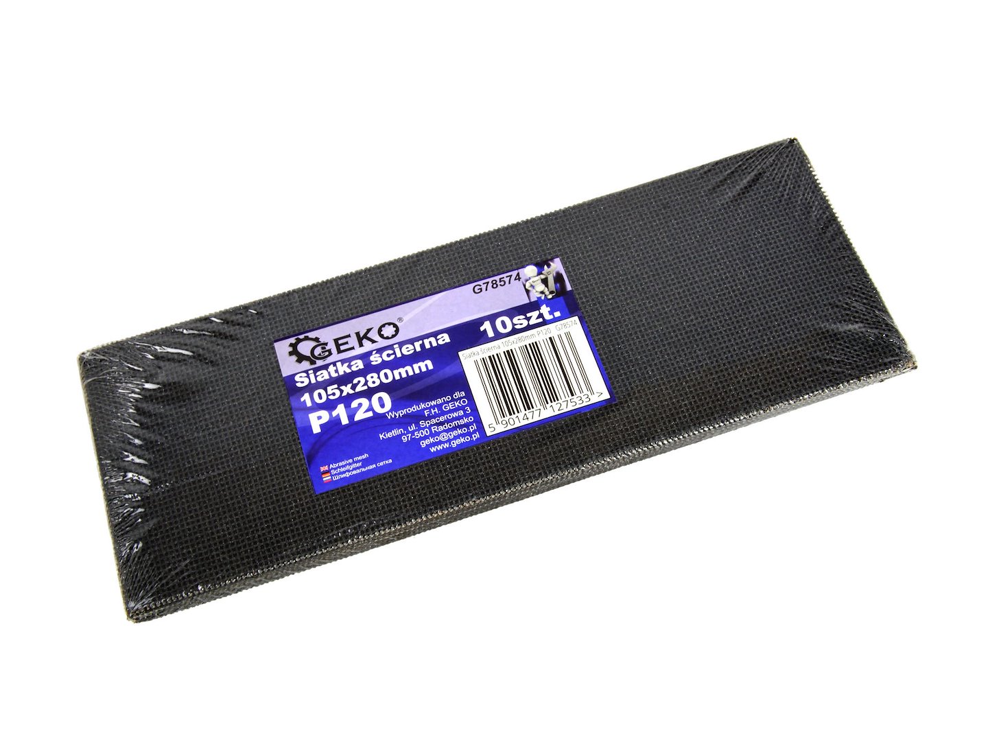 Brusná síťka 105×280 mm P120 – celkový pohled