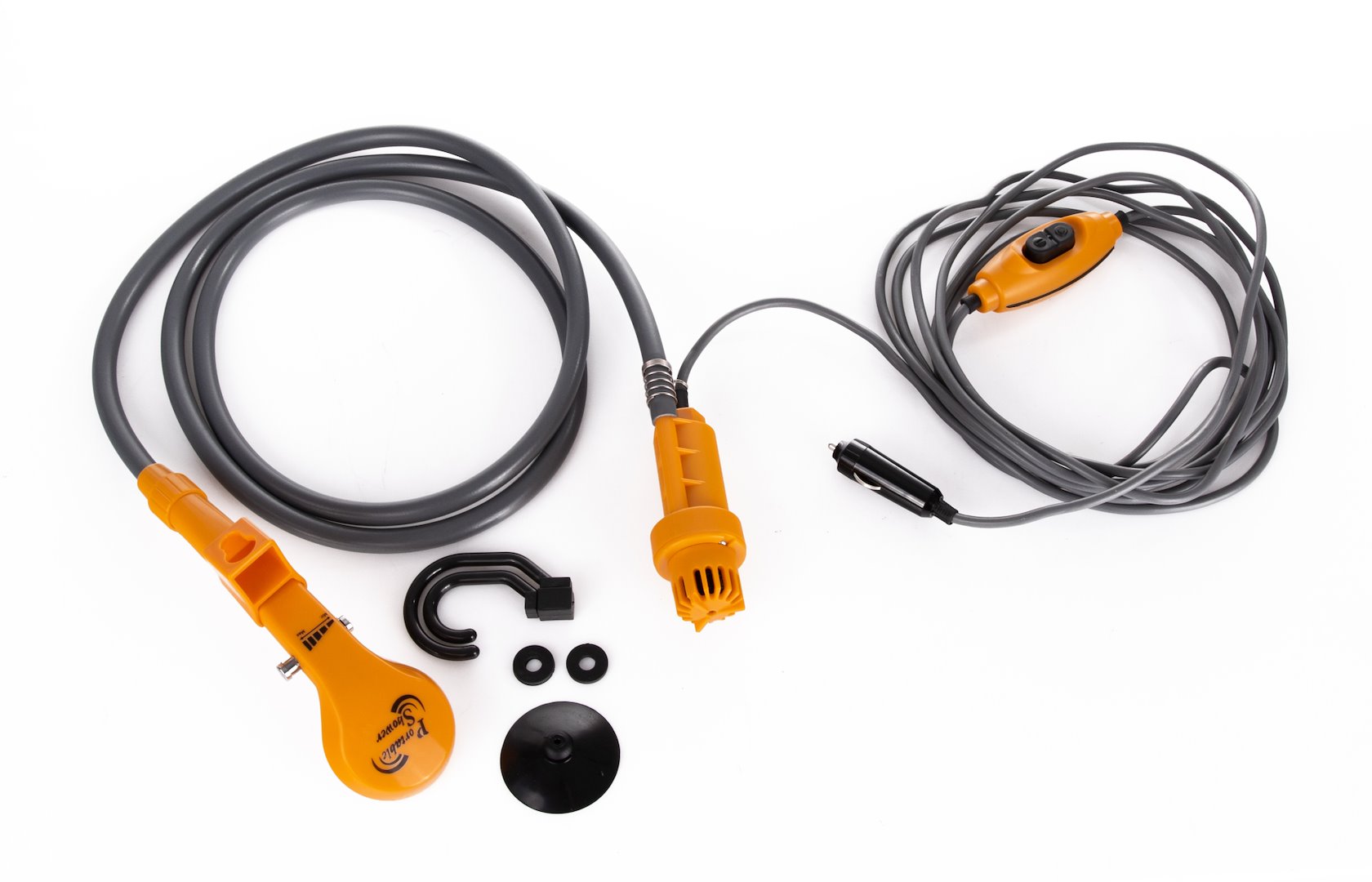 Cestovní sprcha Geko 12 V – detail napájecího konektoru