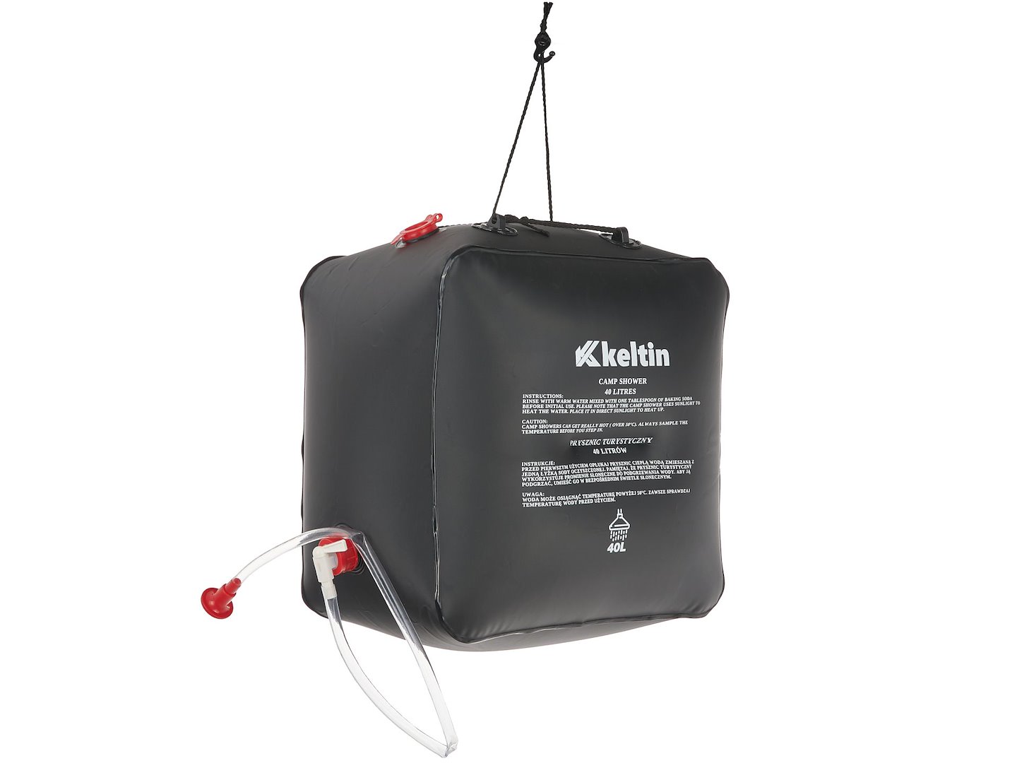 Cestovní solární sprcha GEKO 40 l – detail sprchového ventilu