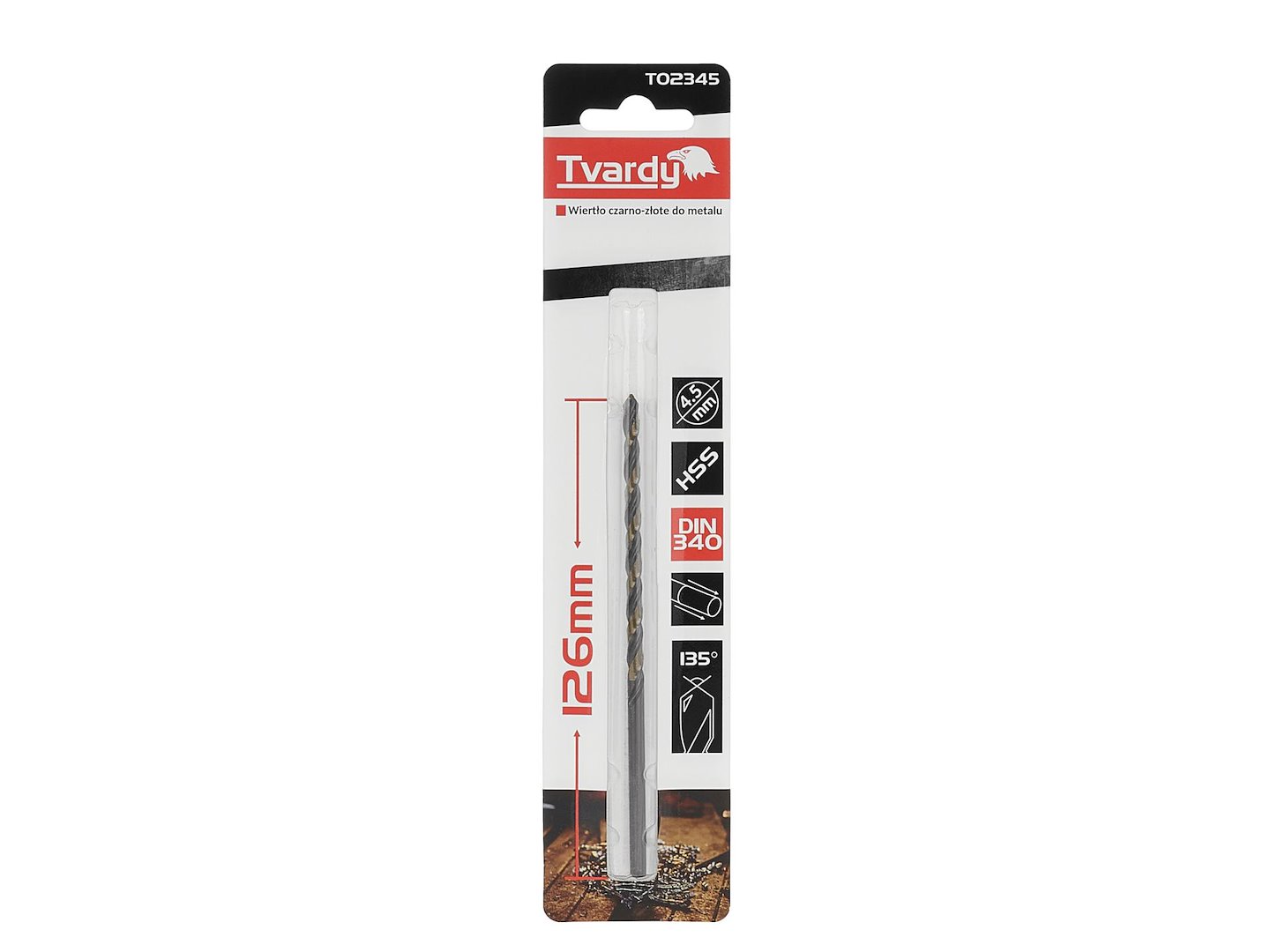 Černozlaté prodlužovací vrták do kovu HSS M2 4,5 mm (1/100/400) – Geko 4